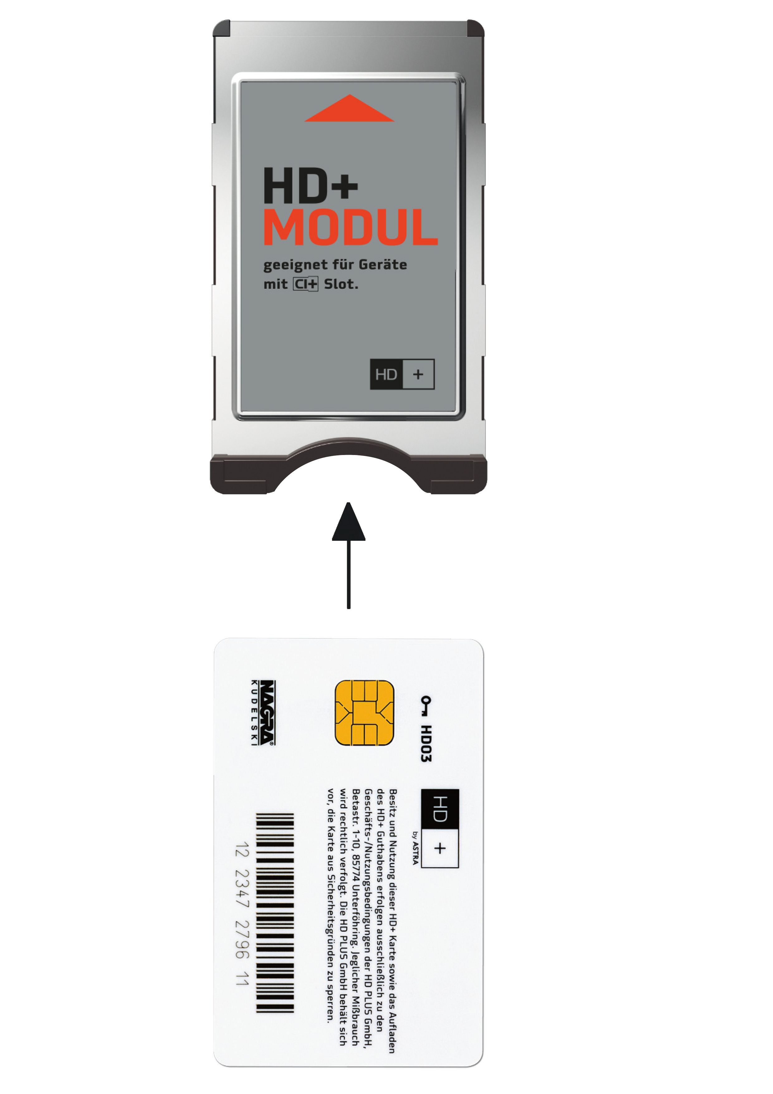 Module Hd HD+ Modul inkl. HD+ Sender-Paket für 6 Monate (geeignet für Ultra HD ...