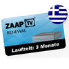 ZaapTV Verlängerung für ZaapTV Greek Cloodtv4u IPTV - Griechisches Senderpaket - Verlängerung für 3 Monate