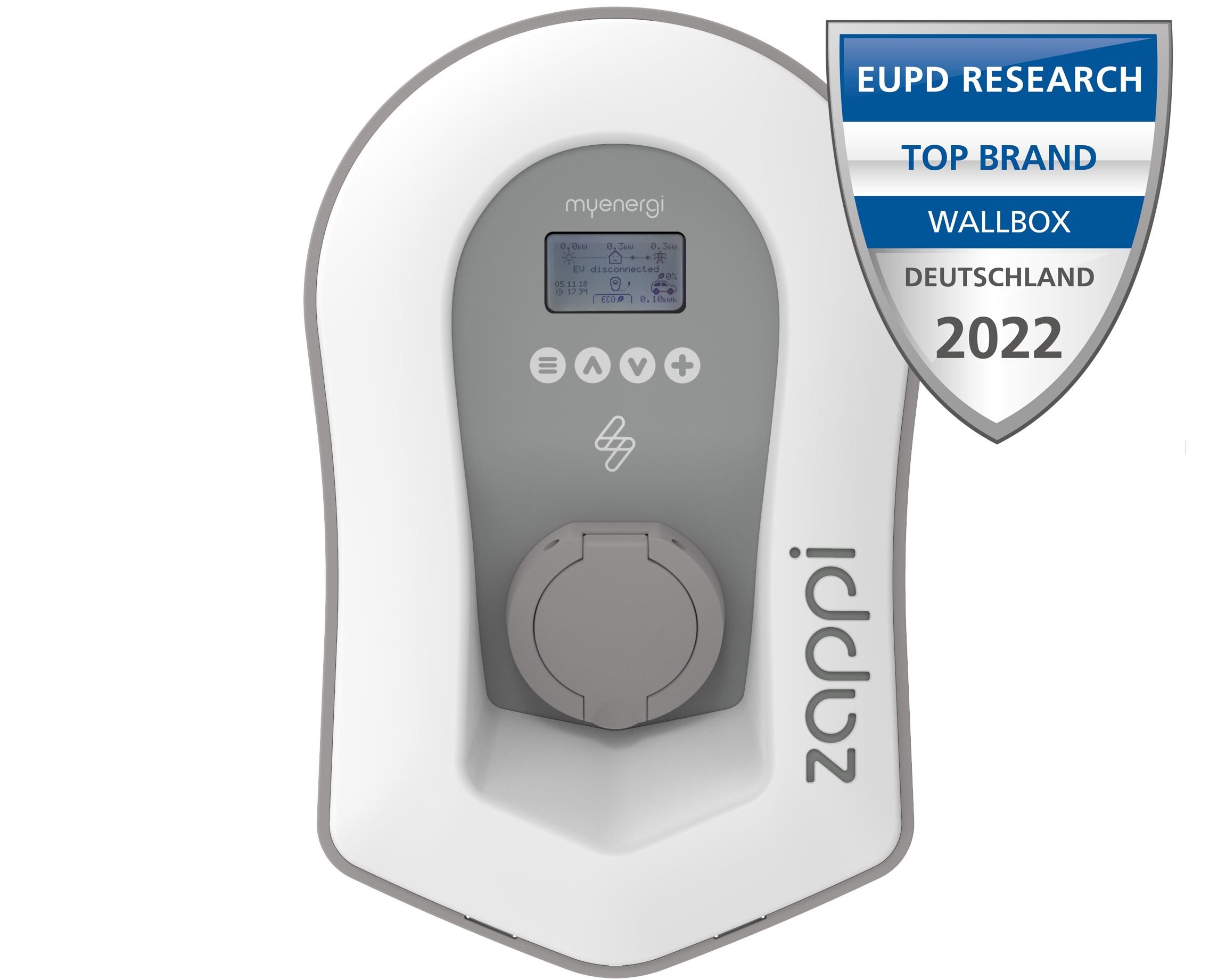 Zappi Wallbox Auf 11 Kw Einstellen myenergi zappi Wallbox + integriertem myenergi Hub (2H22UW-T), 22KW